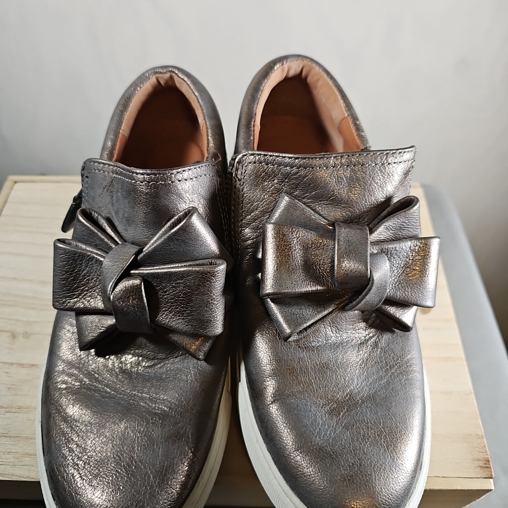 Gentle Souls By Kenneth Cole Metallic Leather Shoes Size 7M - Picture 2 of 7